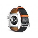 Wholesale Swift Leather Band Loop Strap Wristband Replacement for Apple Watch Series 7/6/SE/5/4/3/2/1 Sport - 44MM / 42MM (Orange)